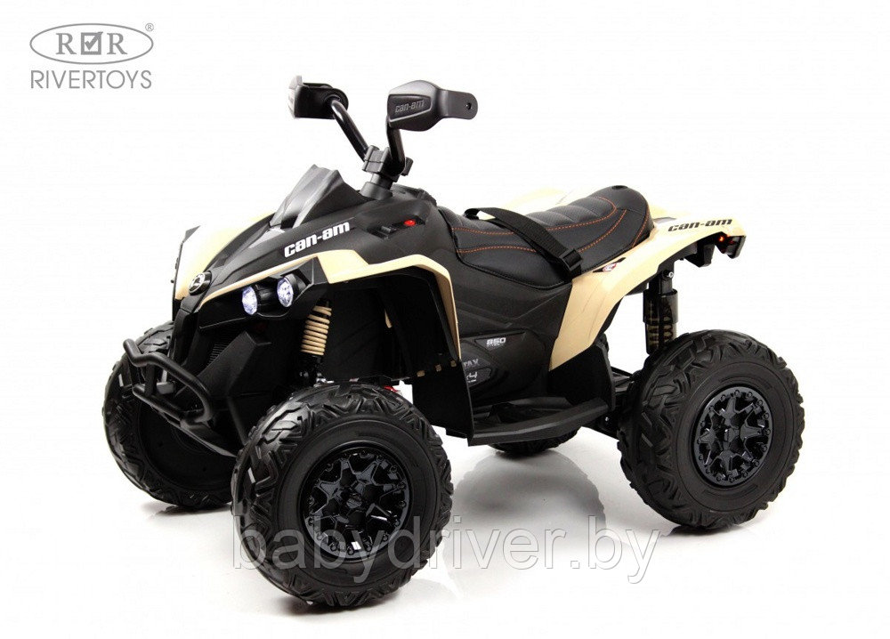 Детский электроквадроцикл RiverToys BRP Can-Am Renegade Y333YY (хаки) Лицензия