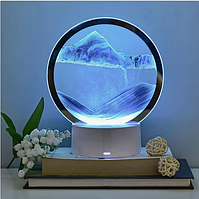 Песочная картина Зыбучий песок с 3D эффектом Desk Lamp (RGB -подсветка, 7 цветов)