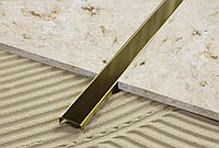 Фриз для плитки из нержавеющей стали 20 мм. цвет Золото Полированное, 270 см