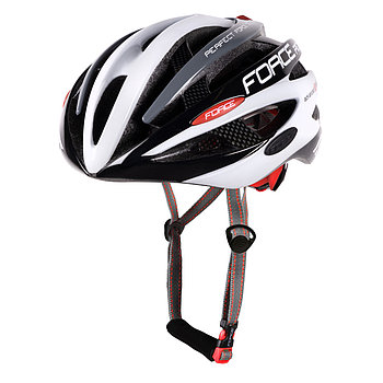 Шлем Force ROAD Junior черно-бело-серый