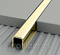 Фриз для плитки  из нержавеющей стали 10 мм. цвет Золото Полированное, 270 см