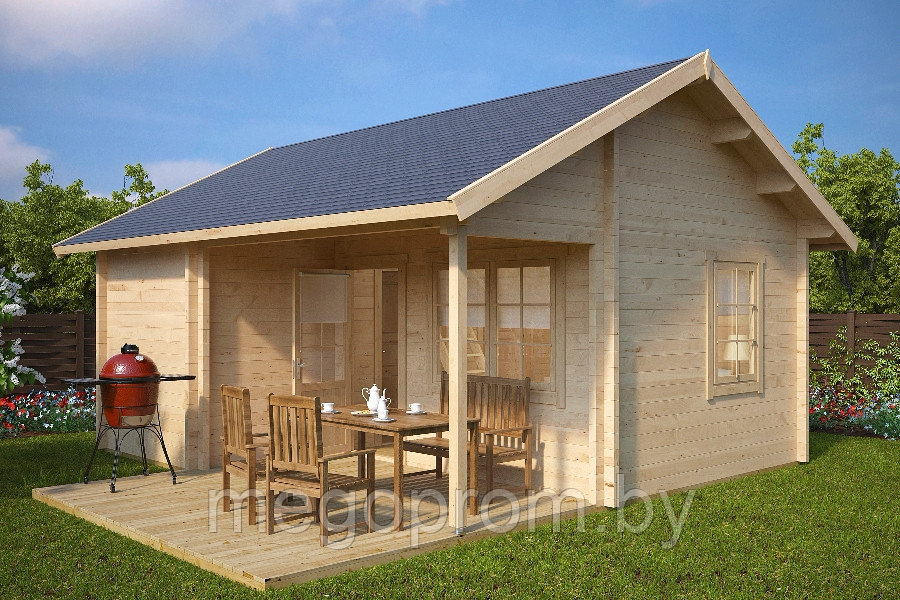 Дачный домик 26,4m² / 6 x 5 m / 110*140mm
