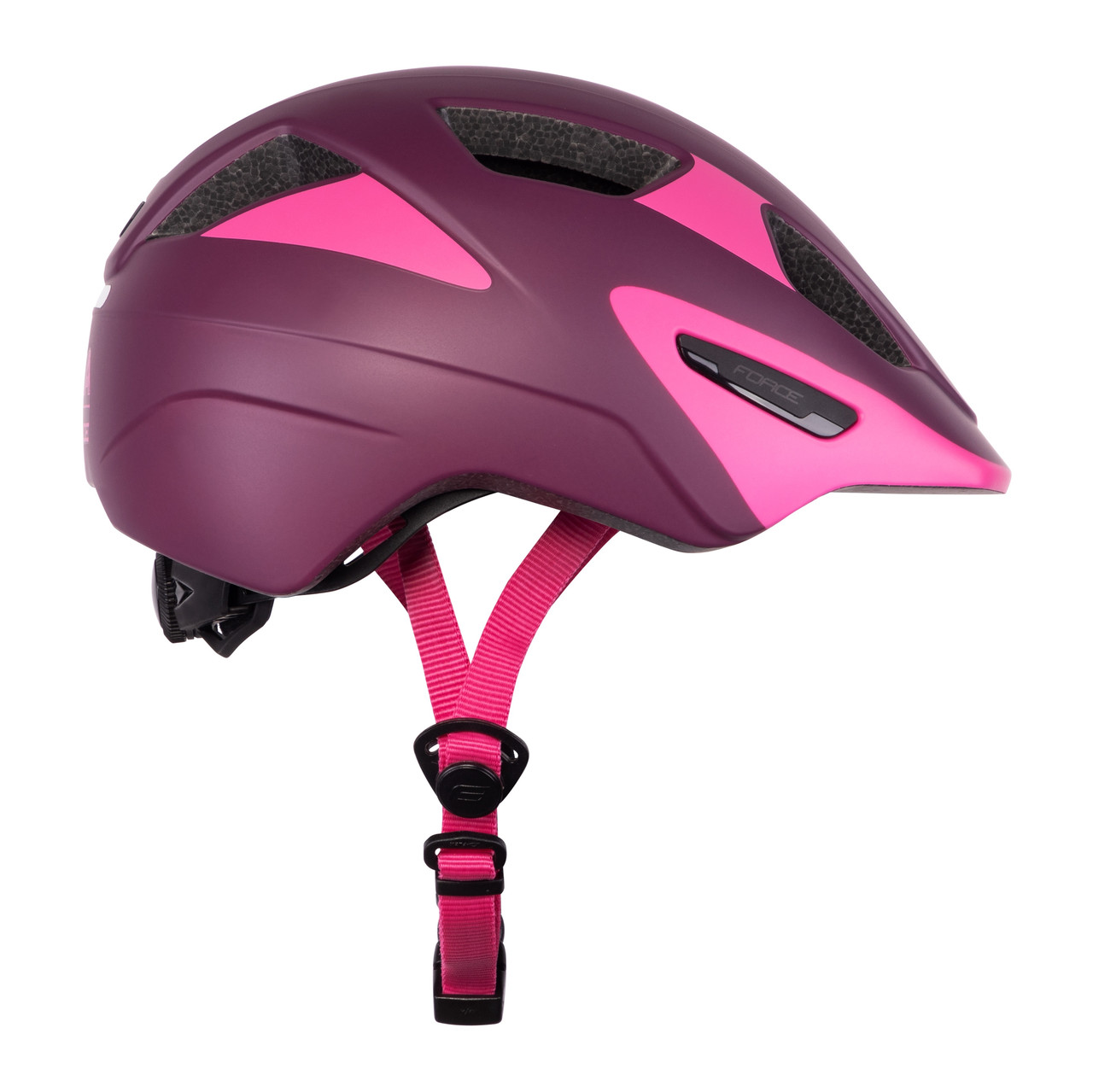 Шлем Force AKITA Junior purple-pink - фото 2 - id-p209036862