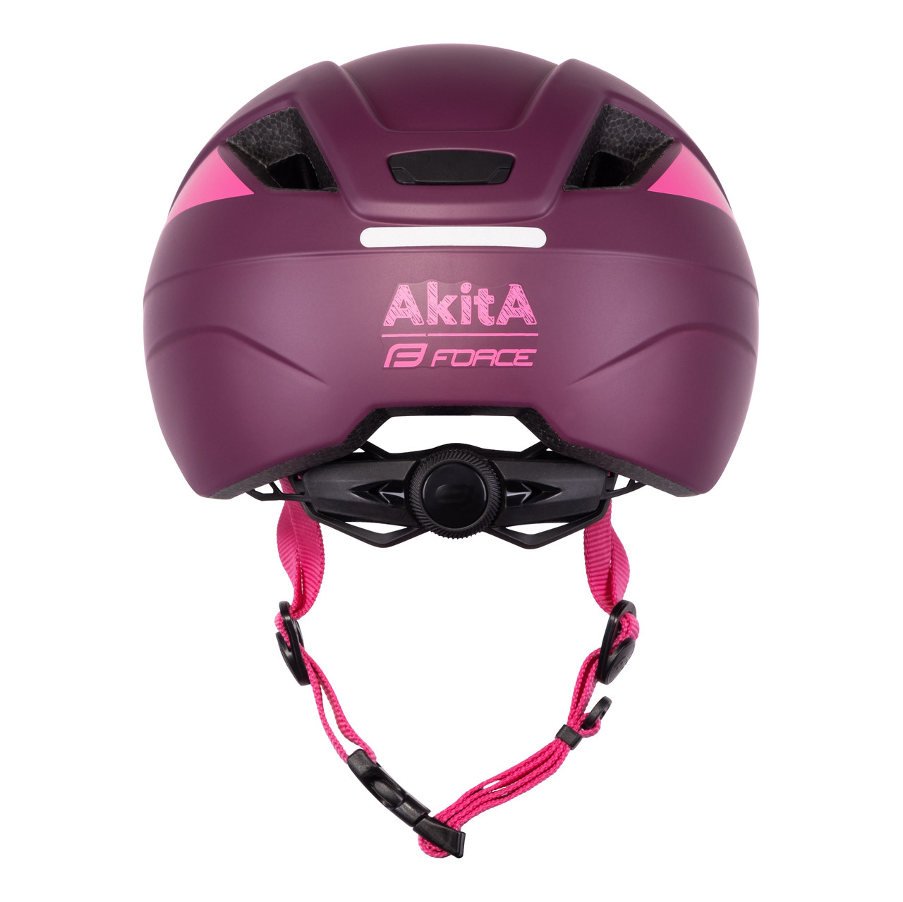 Шлем Force AKITA Junior purple-pink - фото 4 - id-p209036862