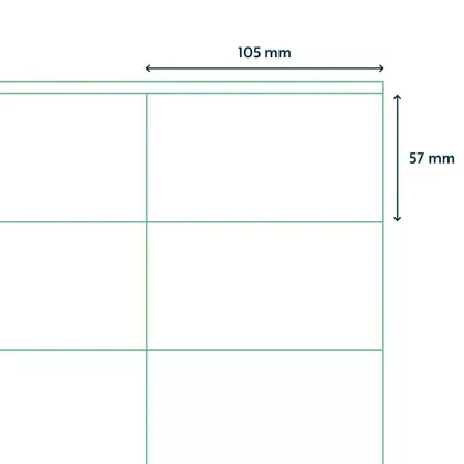 САМОКЛЕЯЩИЕСЯ ЭТИКЕТКИ УНИВЕРСАЛЬНЫЕ "RILLPRINT", 105X57 ММ, 100 ЛИСТОВ, 10 ШТ, БЕЛЫЙ - фото 3 - id-p209036856