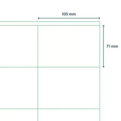 САМОКЛЕЯЩИЕСЯ ЭТИКЕТКИ УНИВЕРСАЛЬНЫЕ "RILLPRINT", 105X71 ММ, 100 ЛИСТОВ, 8 ШТ, БЕЛЫЙ - фото 3 - id-p209045849