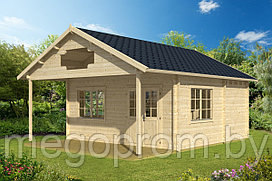 Дачный домик 25,5m² / 5,3 x 5,3 m / 110*140mm