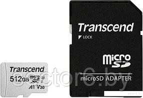 Карта памяти Transcend microSDXC 300S 512GB (с адаптером)