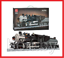 59003 Конструктор Jie Star  "Паровоз", 1136 деталей, железная дорога, аналог лего lego сити, городская серия