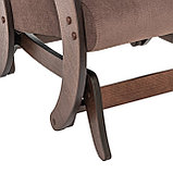 Кресло-глайдер, модель 68М Шпон Орех Антик/Verona Brown, фото 7