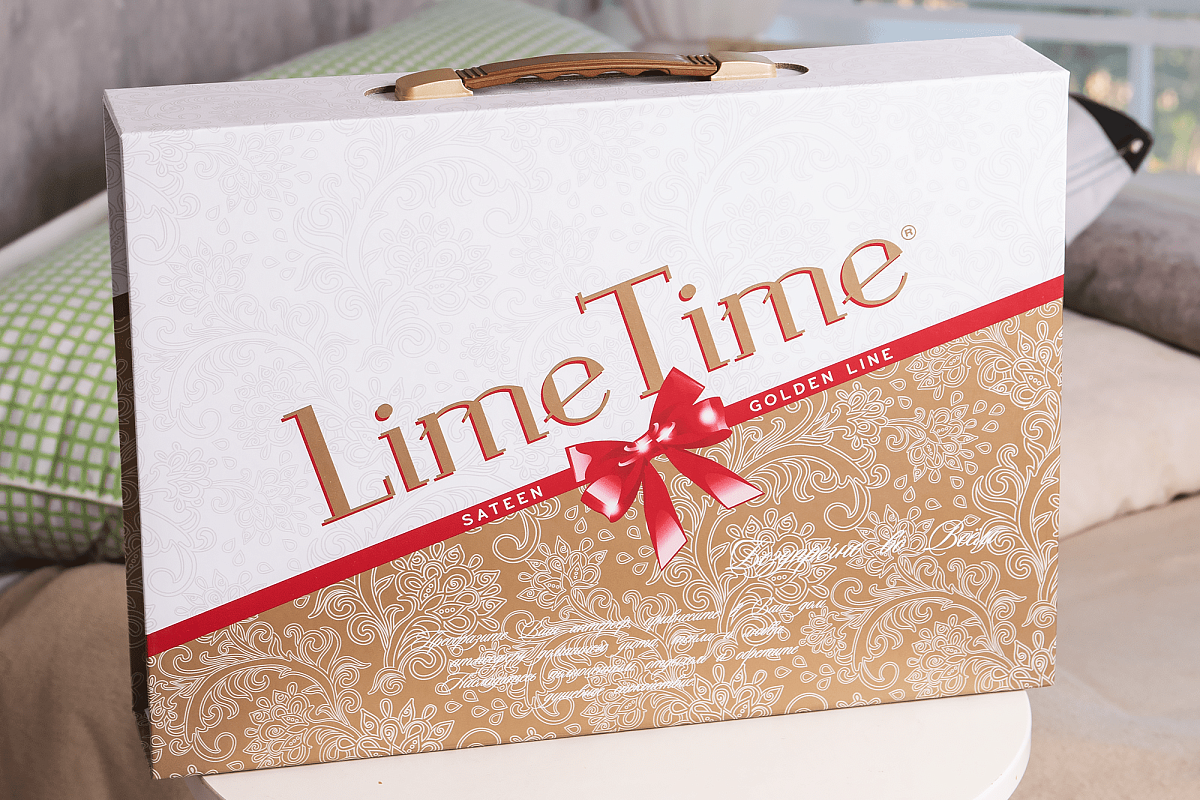 Постельное белье Lime Time 2-х сп. Golden Line сатин-жаккард Апатит - фото 2 - id-p209084843