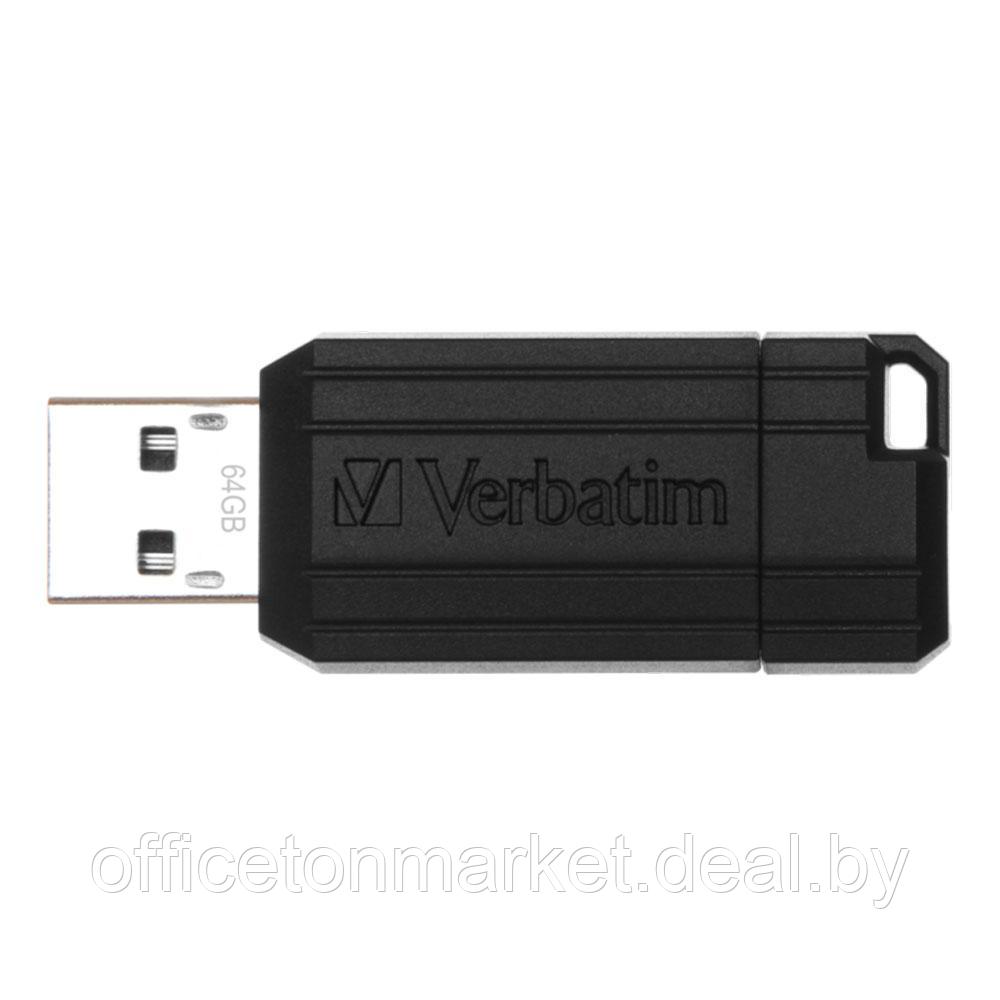 Карта памяти USB Flash "PinStripe Store 'n' Go", 64 гб, usb 2.0, черный - фото 1 - id-p209119242