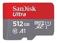 512Gb - SanDisk Micro Secure Digital XC Class 10 Ultra UHS-I A1 SDSQUAC-512G-GN6MN (Оригинальная!)