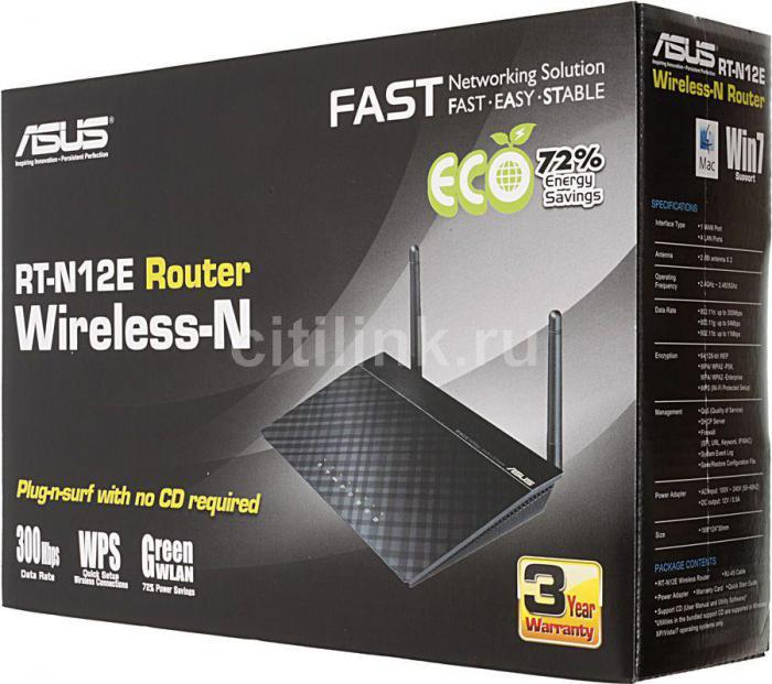 Wi-Fi роутер ASUS RT-N12E, N300 - фото 8 - id-p208820607