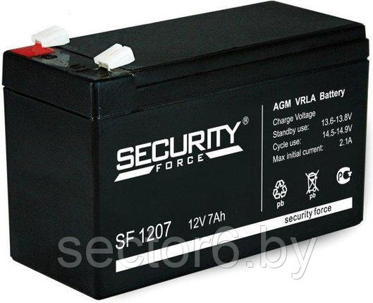 Аккумулятор для ИБП Security Force SF 1207 (12В/7 А·ч), фото 2