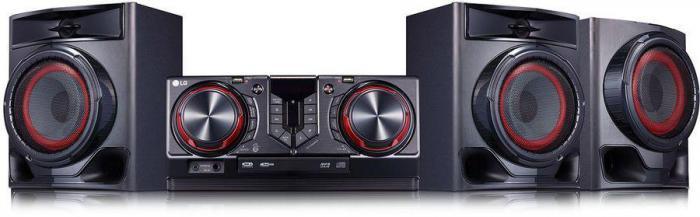 Музыкальный центр LG XBOOM CJ45, 720Вт, с караоке, Bluetooth, FM, USB, CD, черный, - фото 2 - id-p208766984