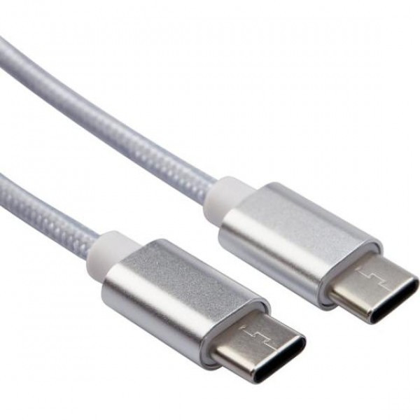 Кабель USB Type-C - USB Type-C Rexant (2.4A, USB 2.0, 1 м) Белый - фото 1 - id-p197760358