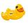 INTEX 57556 Надувной плот с ручками "Жёлтый утёнок", круг для купания, плавания детей, интекс, фото 4