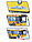 Детский инерционный автобус WY913B для мальчиков, игрушка для детей на батарейках, свет, звук, машинки, фото 5