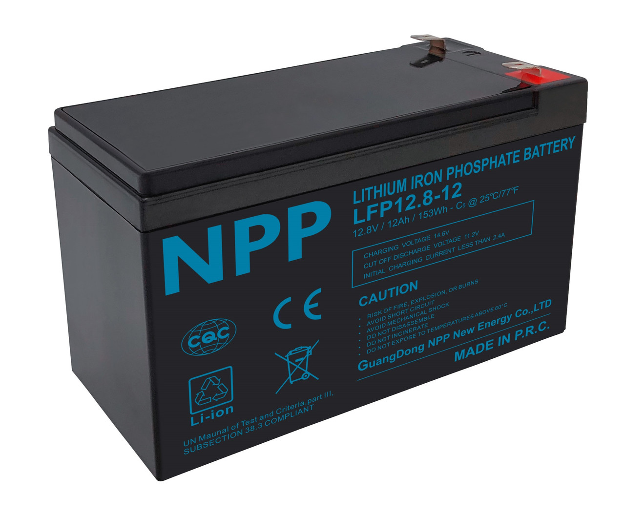 Аккумулятор NPP LiFePO4 12.8 V, 12 Ah (20A)