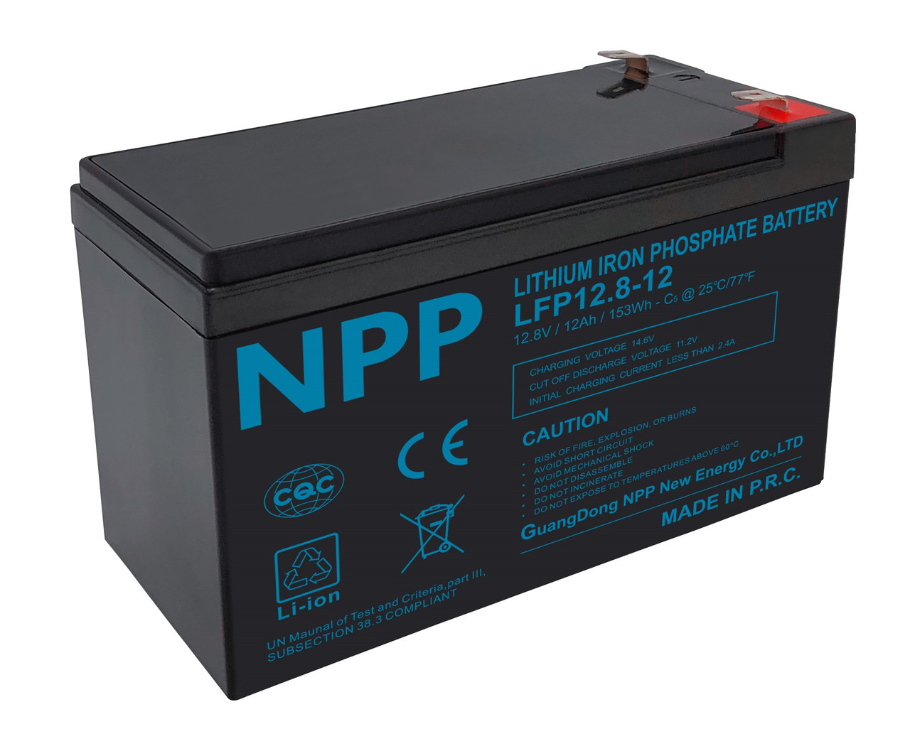 Аккумулятор NPP LiFePO4 12.8 V, 12 Ah (20A) - фото 1 - id-p209251730