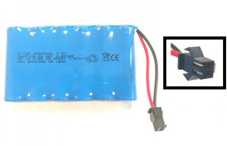 Аккумулятор Ni-Cd 400mAh, 7.2V, SM для Huina 1560, 1571, фото 2