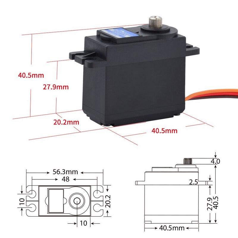 Сервомашинка цифровая JX Servo PDI-5509MG (55.6г/9.35/0.13/6V) стандартная - фото 6 - id-p209252825