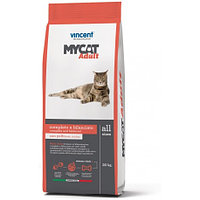 Vincent MyCAT Adult (курица, говядина, рыба), 20 кг