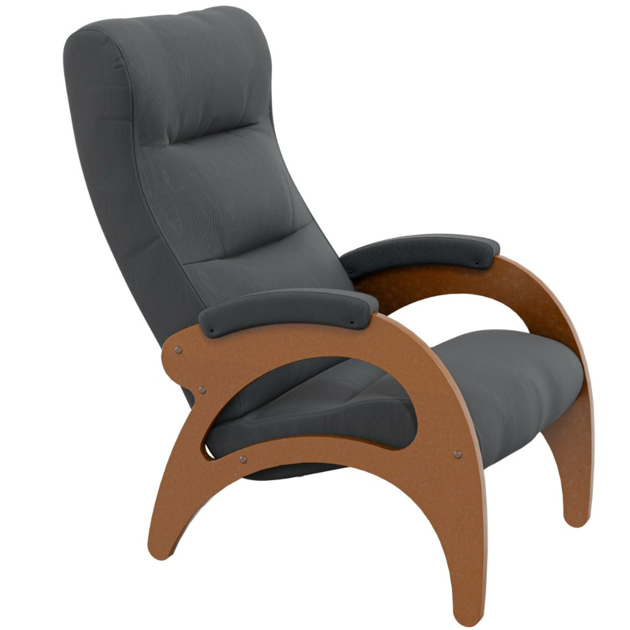 Кресло для отдыха Модель 41 б/л Орех антик/Lunar Grey - фото 2 - id-p209267114