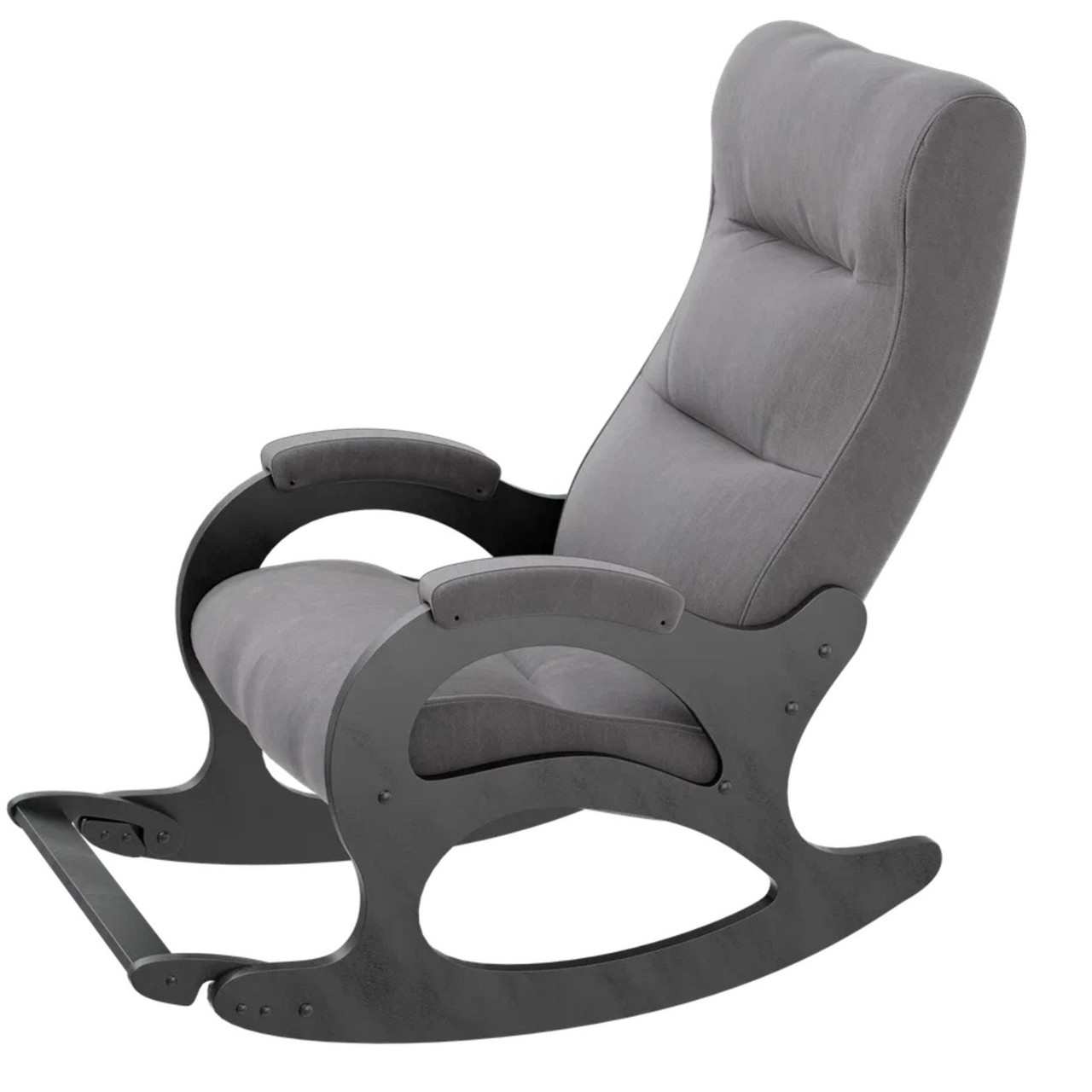 Кресло-качалка модель 44 (Венге+ Verona Antrazite Grey) - фото 1 - id-p209267175