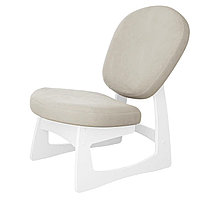 Кресло для отдыха Cмарт G Силуэт (дуб молочный + UltraSmoke)