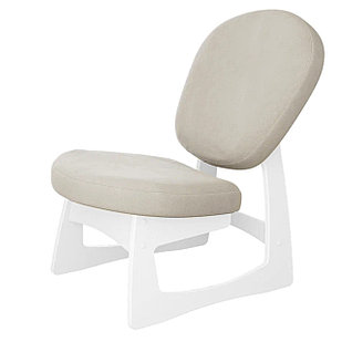 Кресло для отдыха Cмарт G Силуэт (дуб молочный + UltraSmoke)