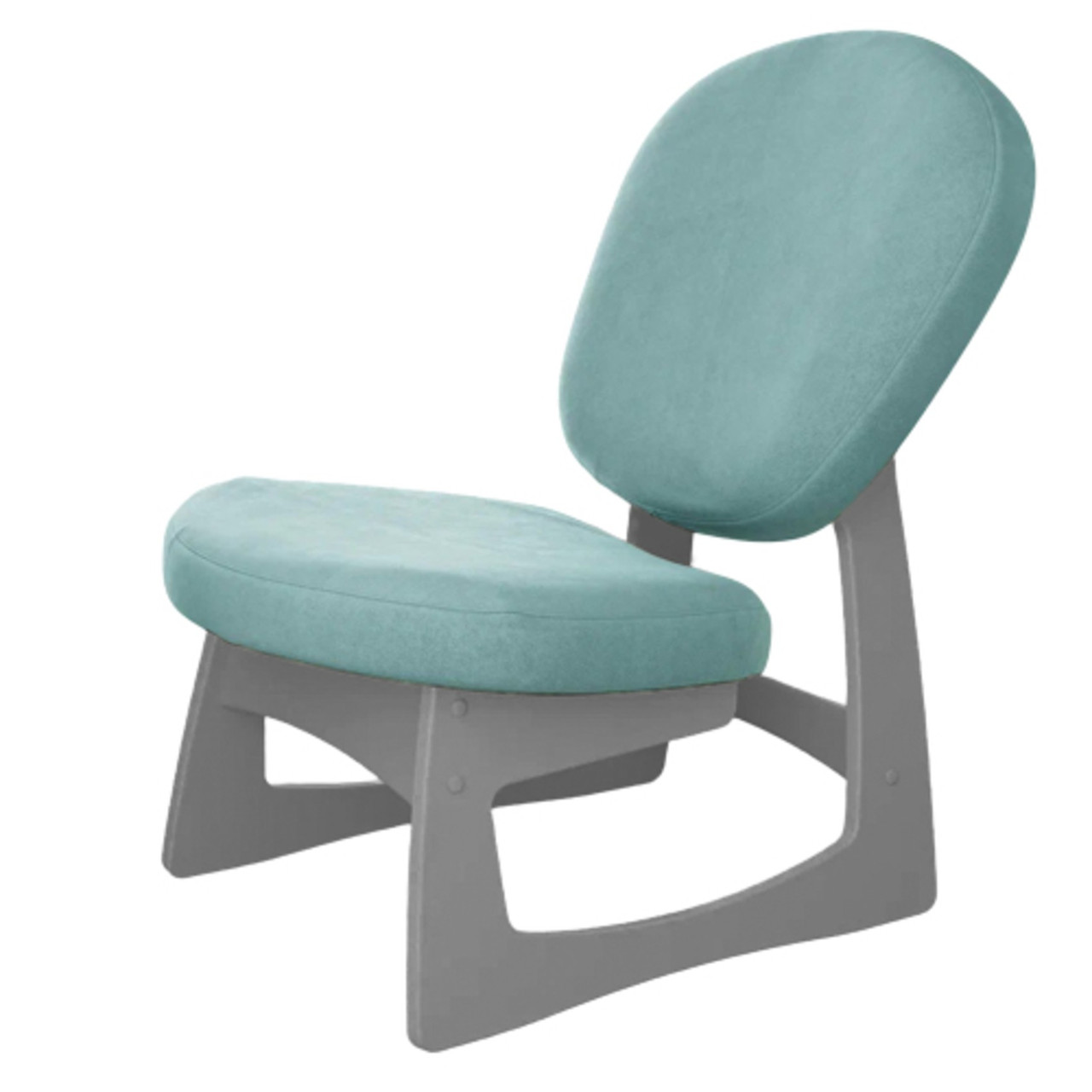 Кресло для отдыха Cмарт G Силуэт (Серый ясень + Ultra Mint)