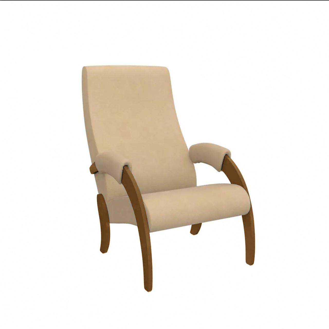 Кресло для отдыха модель 61М (Verona Vanilla/Орех Антик)