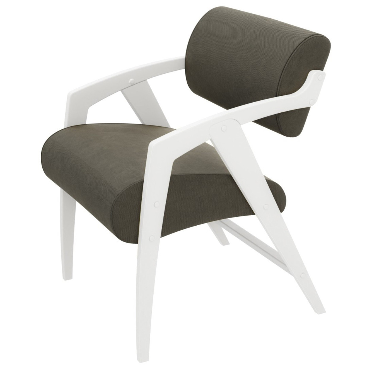 Кресло-стул (Молочный Дуб + Verona Antrazite Grey)