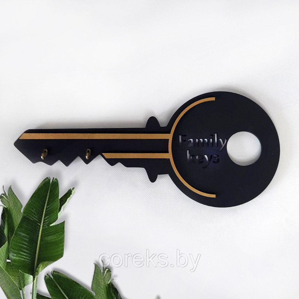 Деревянная ключница "Family keys" №57