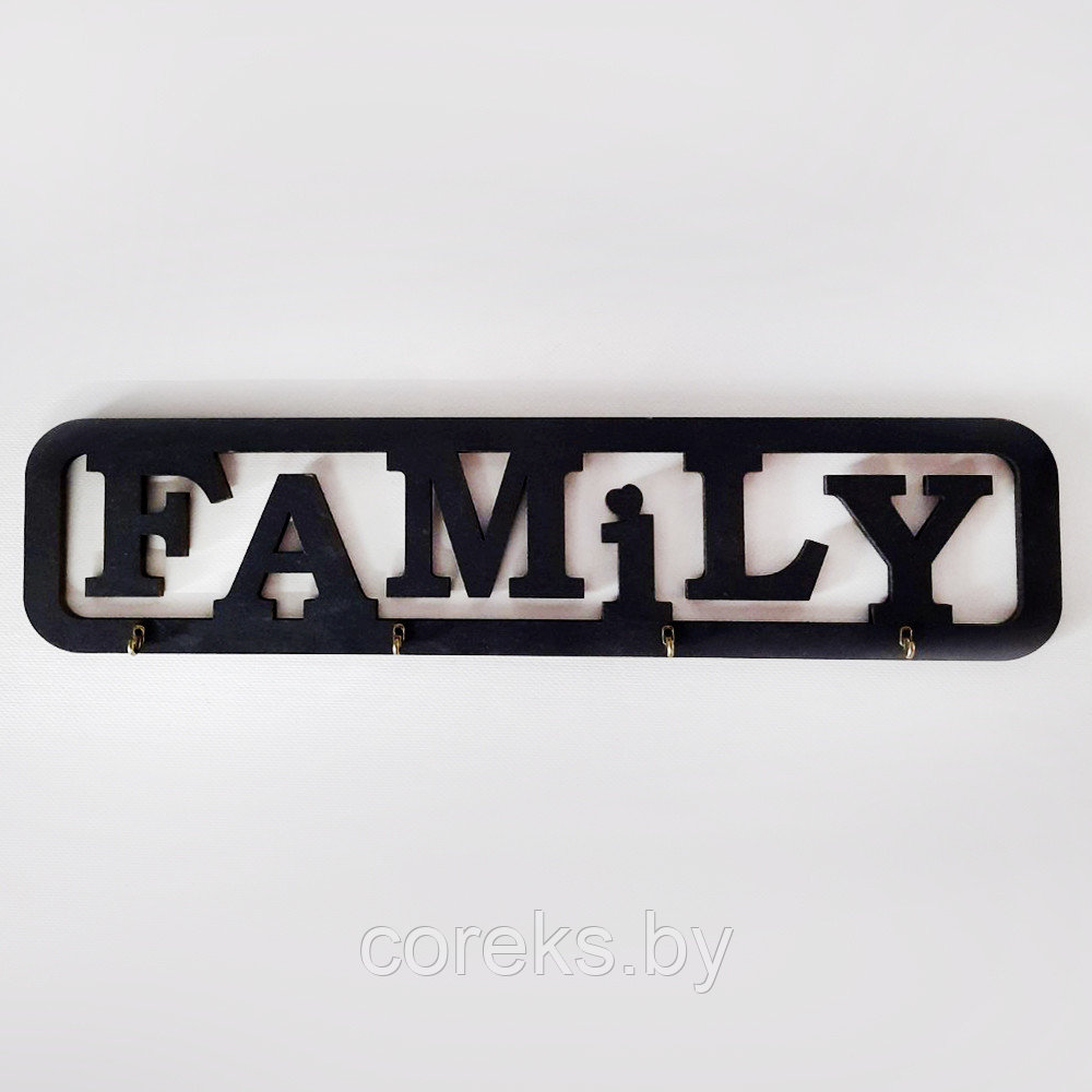 Деревянная ключница "Family" №58 - фото 2 - id-p209268757