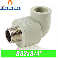 Угол с наружной резьбой d32x3/4" Lammin