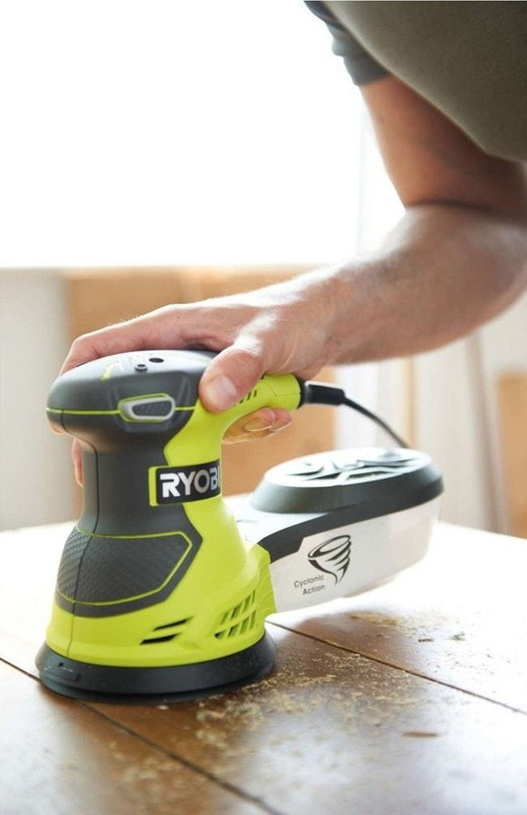 Эксцентриковая шлифмашина Ryobi ROS300A - фото 2 - id-p209269654