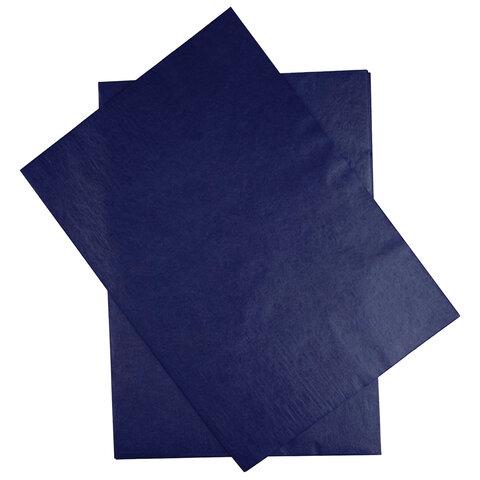 Бумага копировальная (копирка), синяя, А4, 100 листов, STAFF - фото 1 - id-p209272173