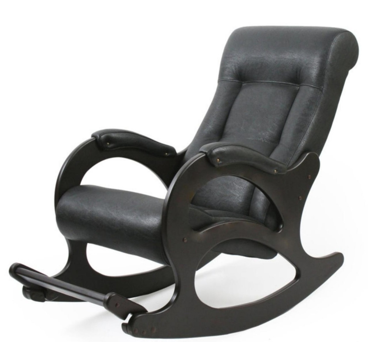 Кресло-качалка модель 44 (Венге + Dundi 108) - фото 2 - id-p209272353