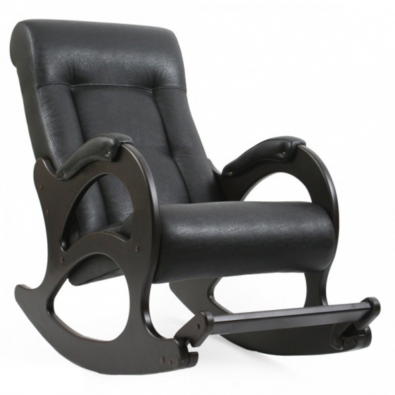 Кресло-качалка модель 44 (Венге + Dundi 109) - фото 1 - id-p209272354
