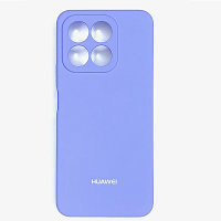 Силиконовый чехол с микрофиброй Silicone Case лавандовый для Honor X8a