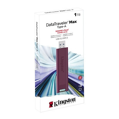 Флеш-накопитель USB 3.2 Gen2 USB-A DataTraveler Max 1TB (DTMAXA/1TB) черный - фото 3 - id-p209272517