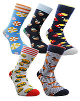 Мужские носки с разноцветным принтом