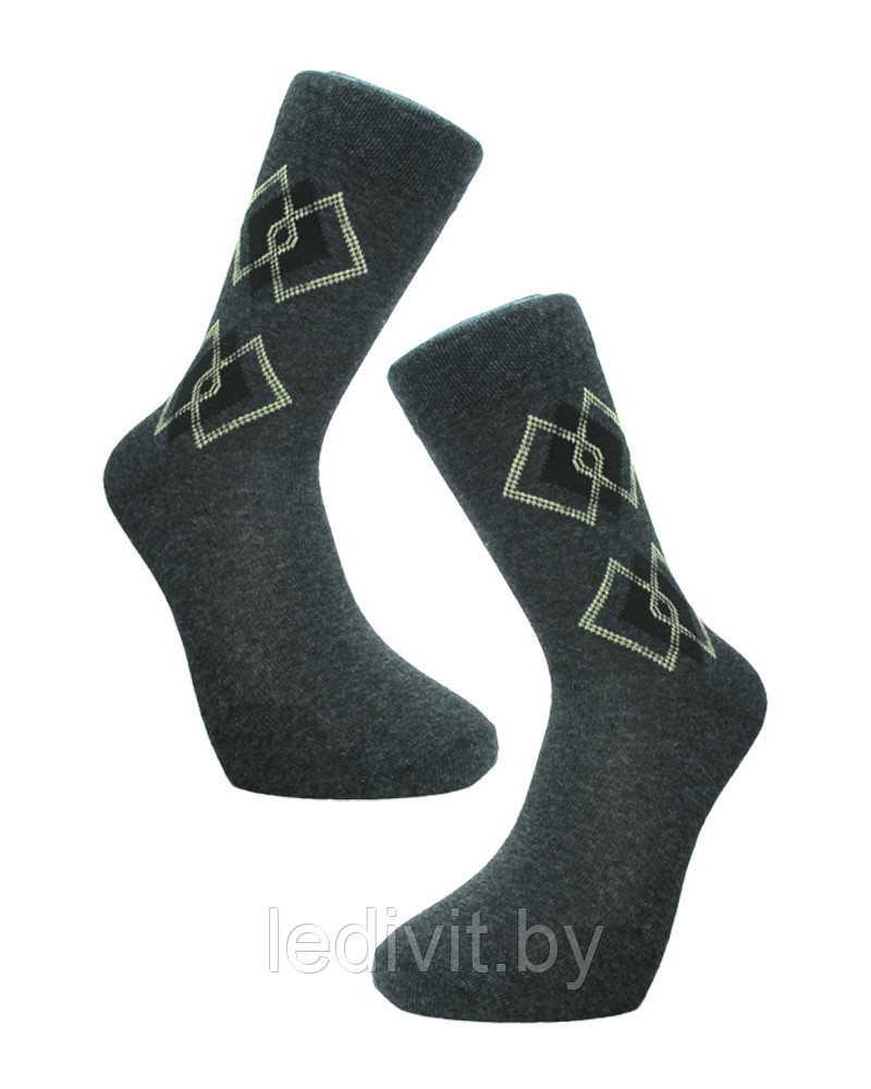 Мужские бесшовные носки с рисунком - фото 2 - id-p209272882