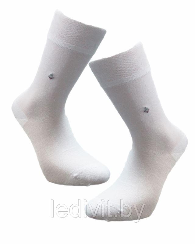 Белые мужские бесшовные носки модал - фото 2 - id-p209272898