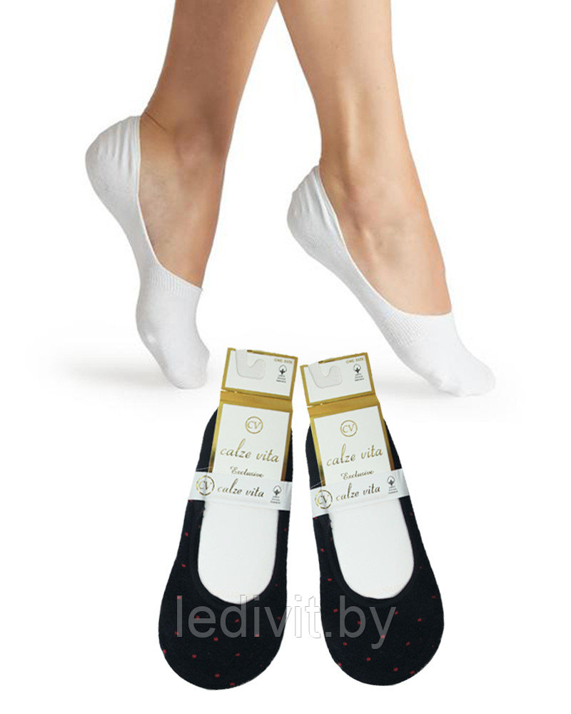 Женские черные носки-"невидимки" - фото 2 - id-p209272902