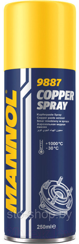 Смазка медная аэрозоль 250мл MANNOL 9887 Copper Spray