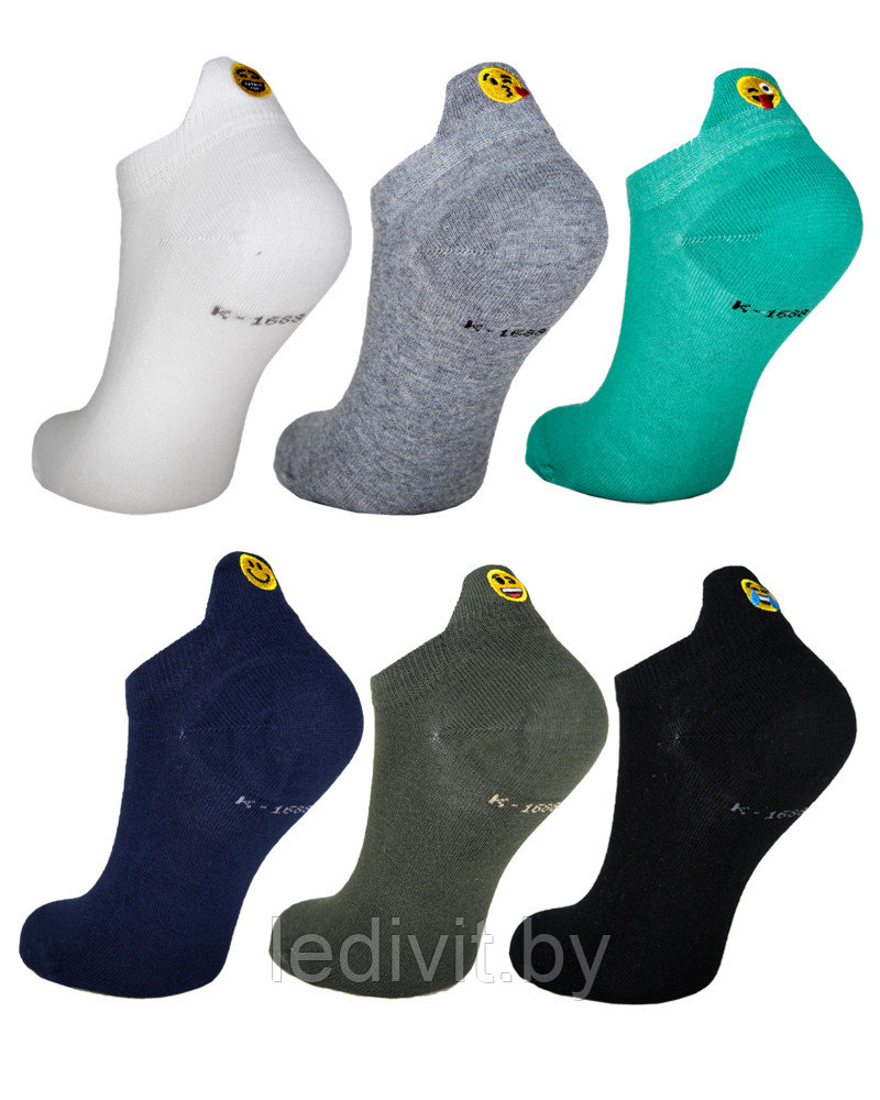 Женские укороченные носки с вышивкой - фото 2 - id-p209273584